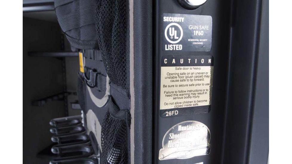 Browning Safes Black Label Mark IV Wide US37 Gun Safe,60x43x25in,Matte Black,Black Chrome,Shield,S and G Electronic Lock 1601100201