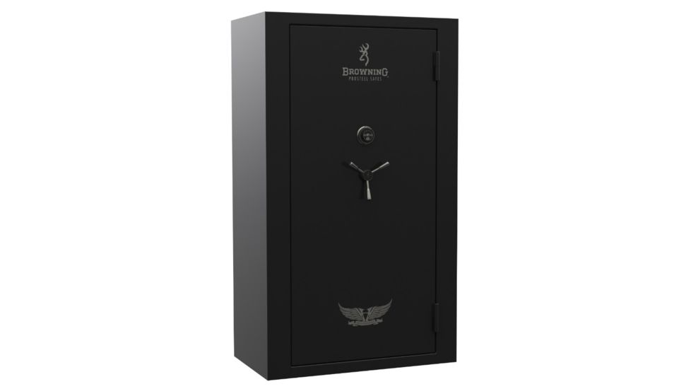 Browning Safes Heavyweight 49 - Tall &amp; Wide Safe, Textured Charcoal S&amp;G Mechanical Lock, Black Chrome Trim 1601100264