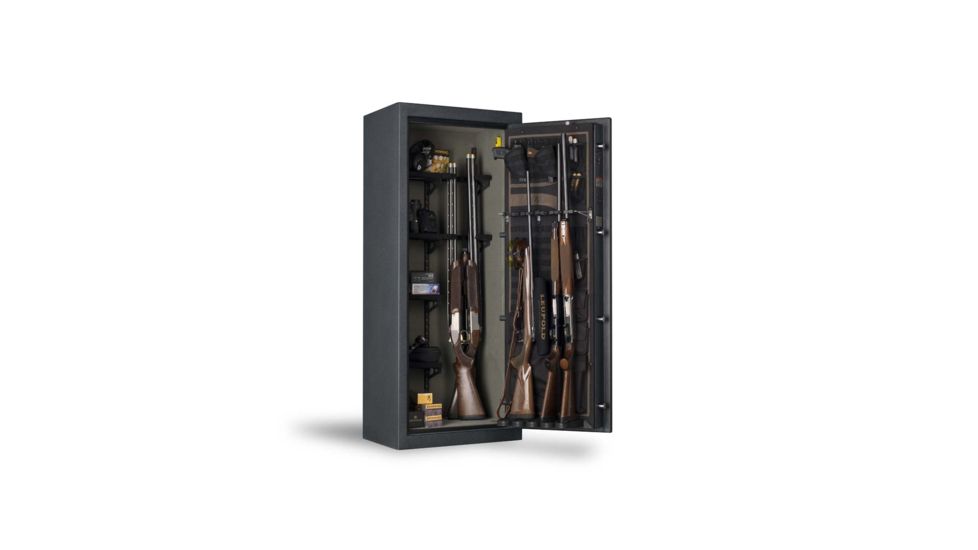 Browning Safes Heavyweight Slim HW16 Gun Safe,60x24x19in,Gloss Black,Black Chrome,HW Scroll,S and G Mechanical Lock 1601100185