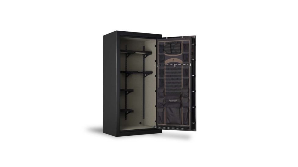 Browning Safes Heavyweight Standard HW24 Gun Safe,60x30x23in,Textured Charcoal,Black Chrome HW Scroll,S and G Mechanical Lock 1601100183