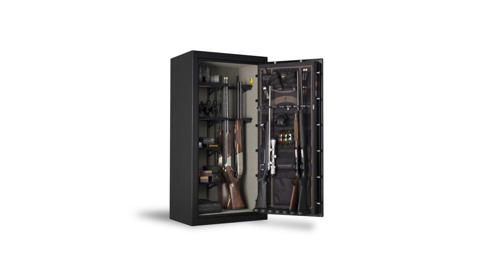Browning Safes Heavyweight Standard HW24 Gun Safe,60x30x23in,Textured Charcoal,Black Chrome HW Scroll,S and G Mechanical Lock 1601100183