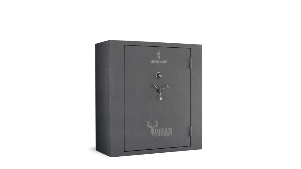 Browning Safes Hells Canyon Extra Wide HC65 Gun Safe, 60x55x25in, Mechanical Lock, Textured Charcoal, 1601100163