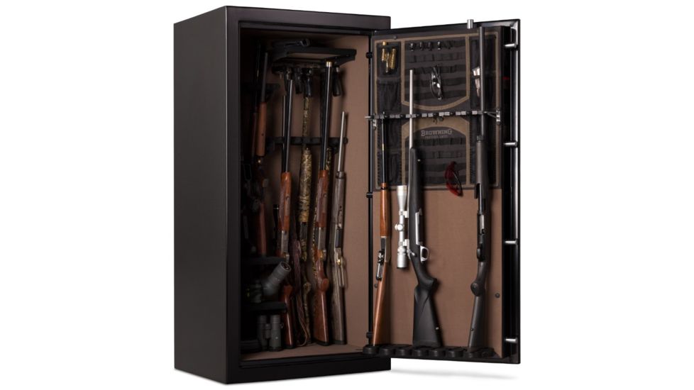 Browning Safes Sporter 33 - Standard Safe, Gloss Black S&amp;G Mechanical Lock, Chrome Trim, 1601100280