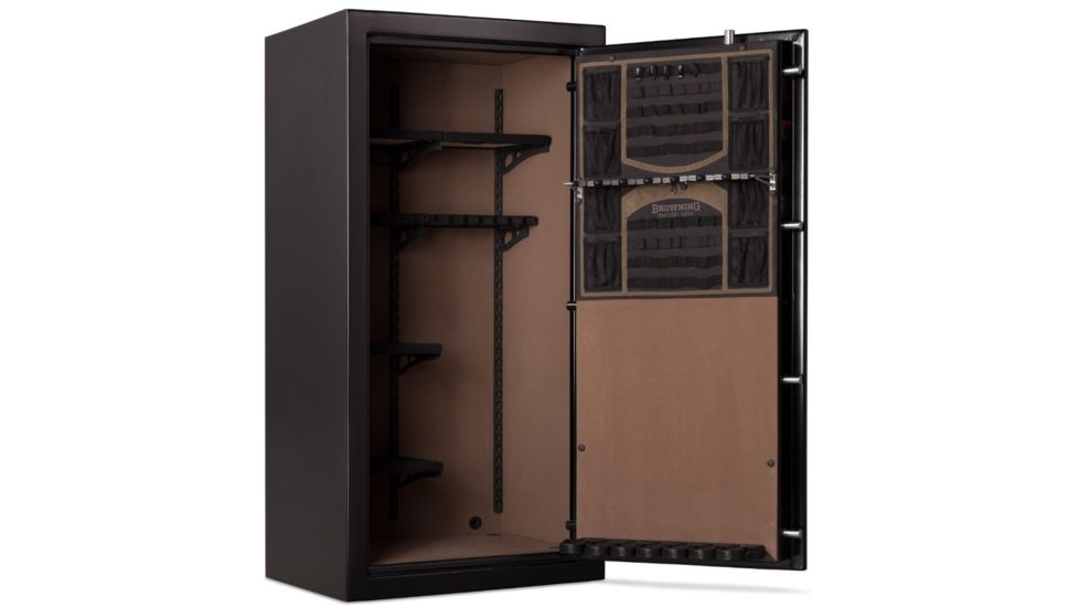 Browning Safes Sporter 33 - Standard Safe, Gloss Black S&amp;G Mechanical Lock, Chrome Trim, 1601100280