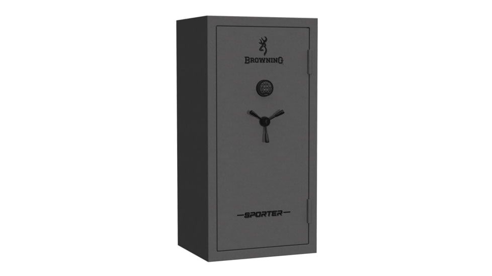 Browning Safes Sporter SP23 Gun Safe, Electronical Lock, Hammer Gloss Gray, 23, SP23-HMRGLSGRY-MB-E