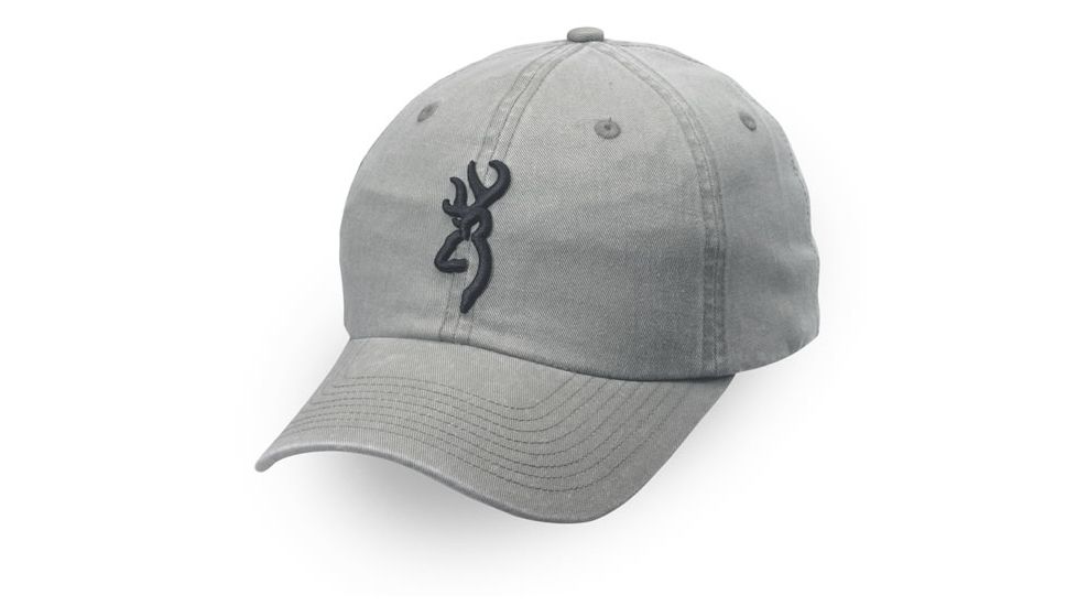 Browning Shrike Twill Cap with 3-D Buckmark, Sage/Black, 308004541