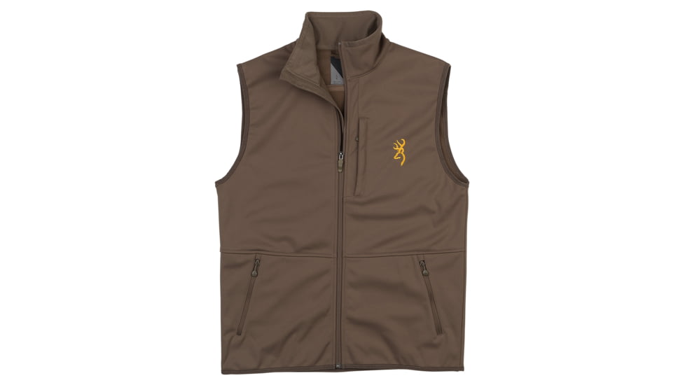 Browning Soft Shell Vest - Mens, Major Brown, Large, 3053109803