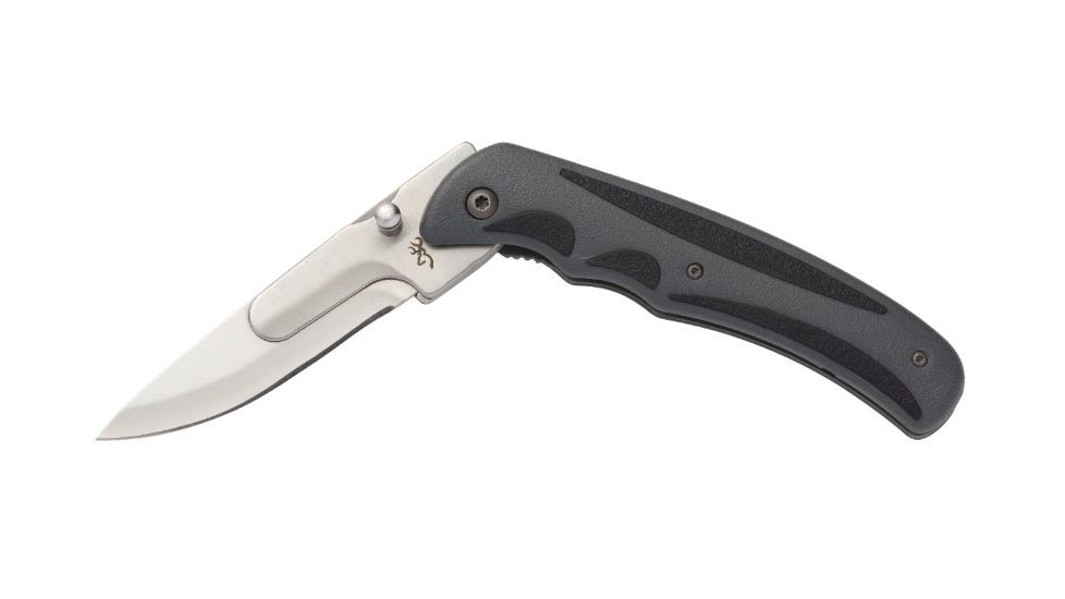Browning Speed Load Steel Knife Folding Knife, 3 in, Stainless Steel, Caper Drop Point 3220113