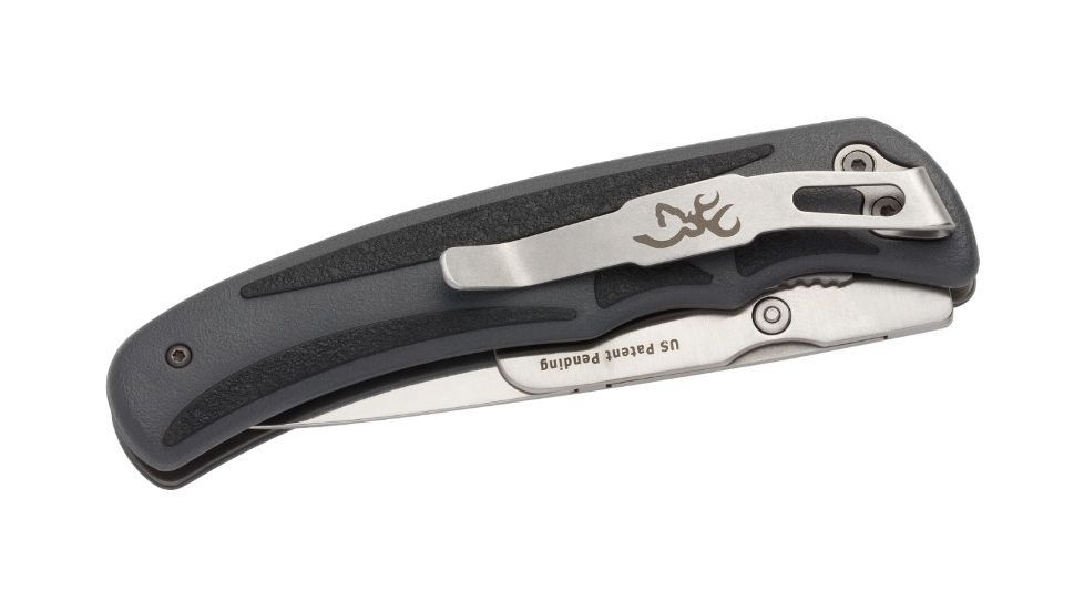 Browning Speed Load Steel Knife Folding Knife, 3 in, Stainless Steel, Caper Drop Point 3220113