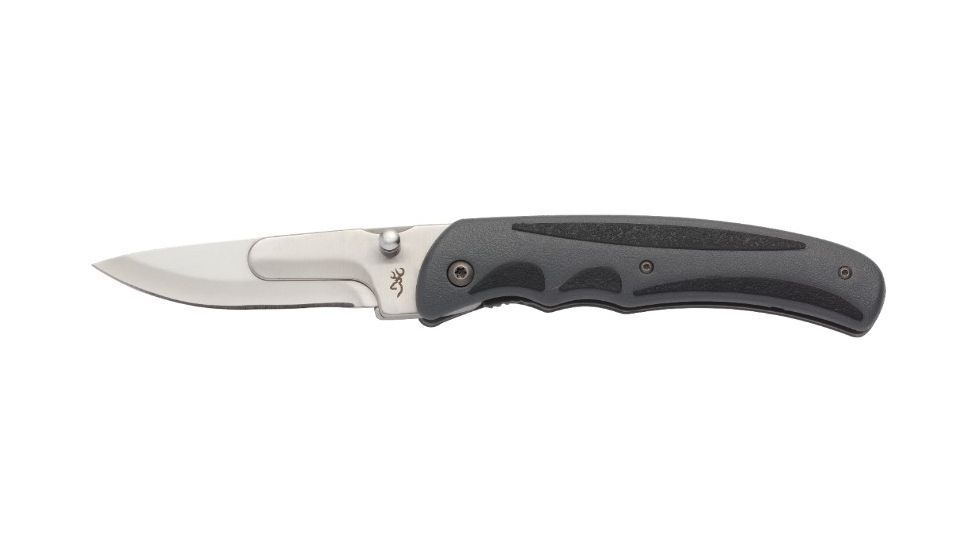 Browning Speed Load Steel Knife Folding Knife, 3 in, Stainless Steel, Caper Drop Point 3220113