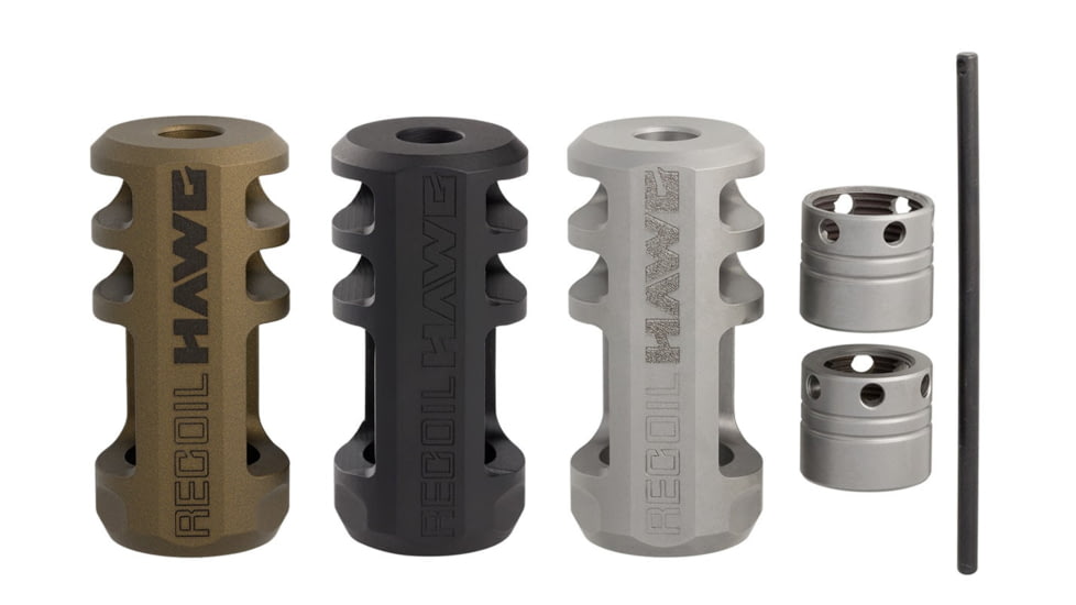 Browning Sporter Recoil Hawg Muzzle Brake Matte Black .30cal &amp; Smaller, 1293084