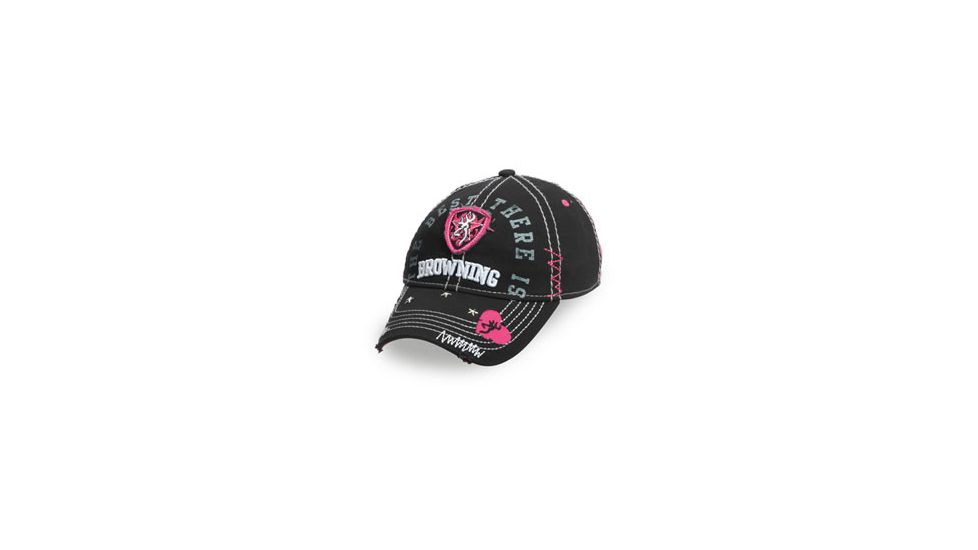 Browning Sweetheart Mesh Back, Black/Hot Pink, 308239992