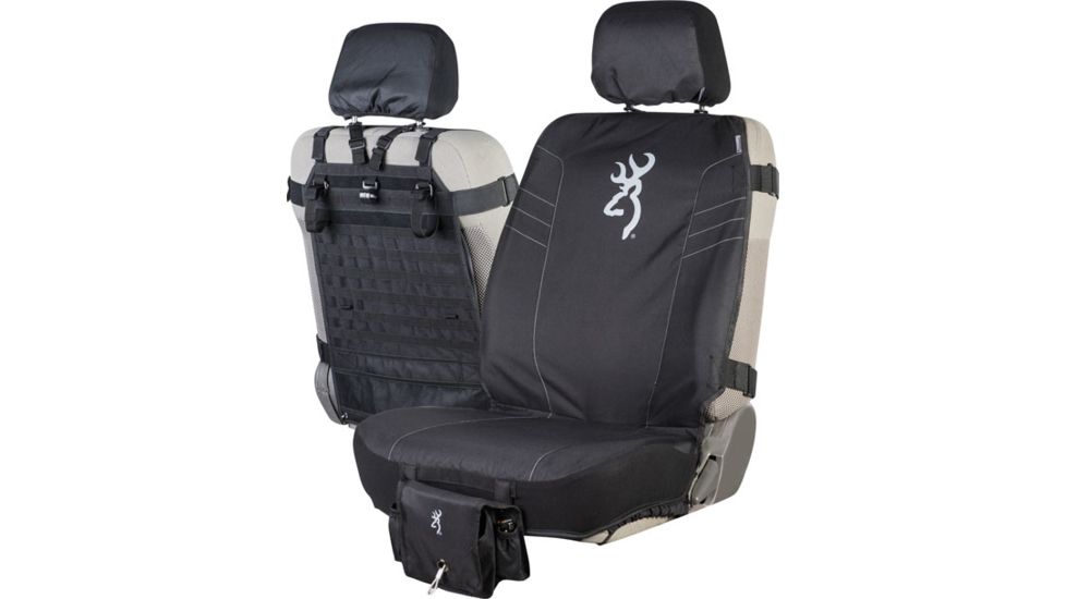 Browning Tactical Seat Cover W/ Pistol Pocket Black 1-cover