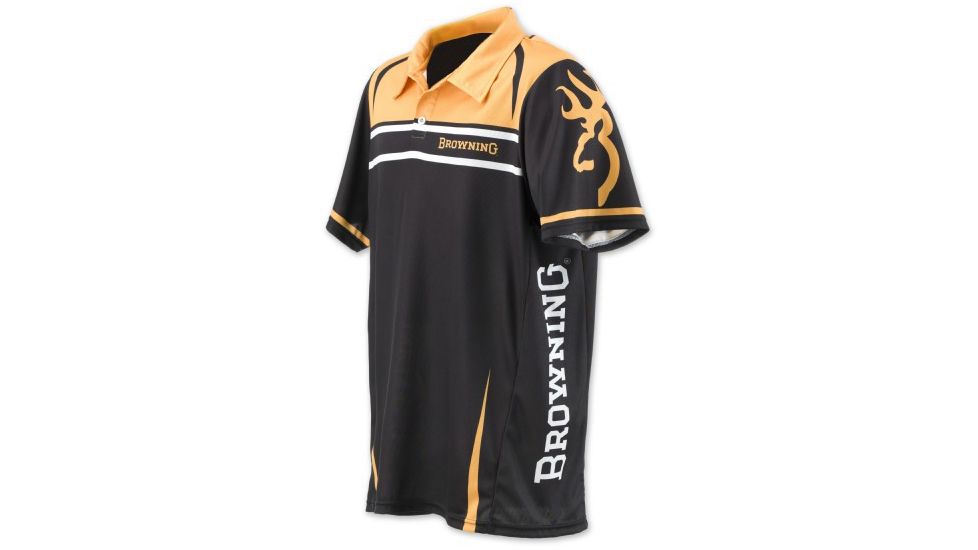 Browning Team Browning Polo Shirt GLD/BLK S 3010527301