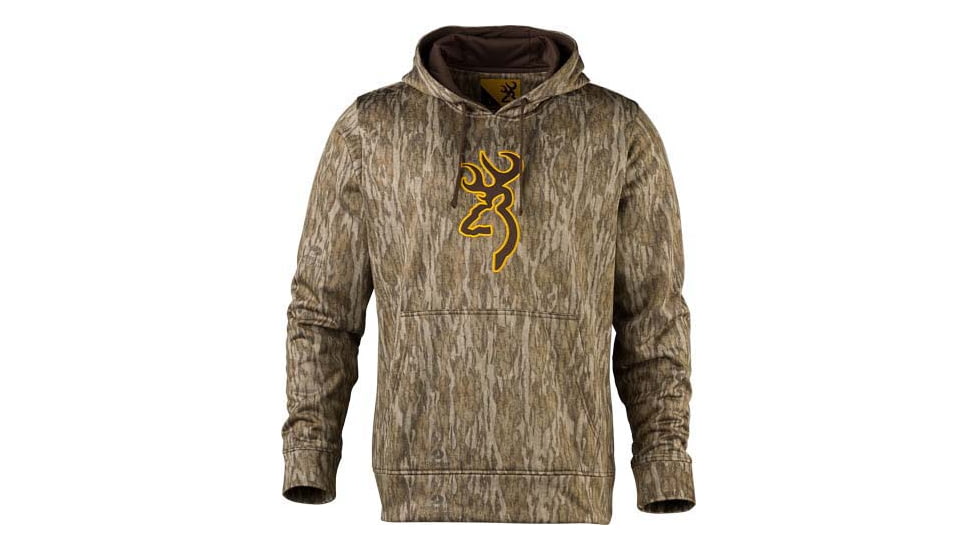 Browning LS Tech Hoodie - Men's, Mossy Oak Bottomland, Large, 3011881903