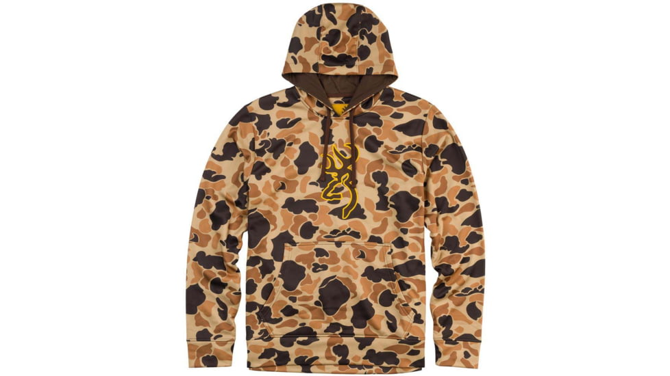 Browning Tech Hoodie Ls Vintage Tan Large