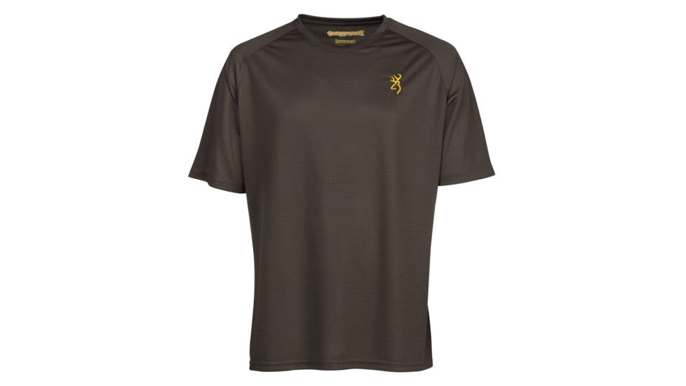 Browning Tech Short Sleeve T-Shirt - Mens, 3XL, Major Brown, 3011669806