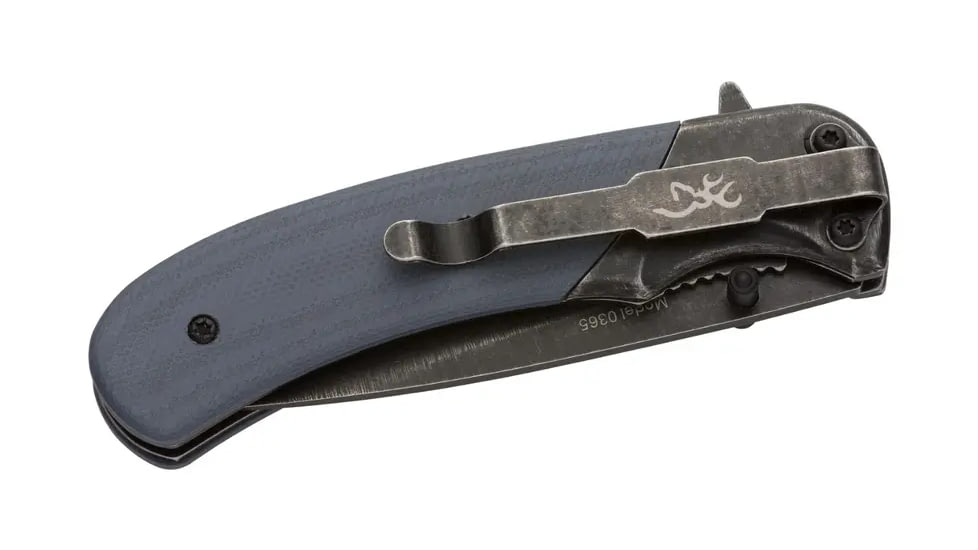 Browning The Range Folding Knife, 2.75in, 7Cr17Mov, Drop Point, Alloy Handle, N, 3220365