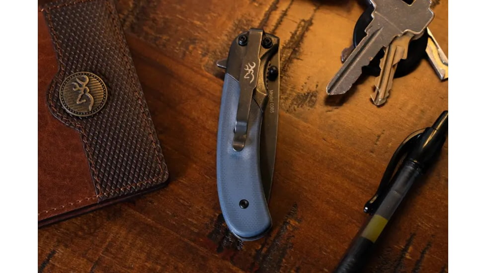 Browning The Range Folding Knife, 2.75in, 7Cr17Mov, Drop Point, Alloy Handle, N, 3220365