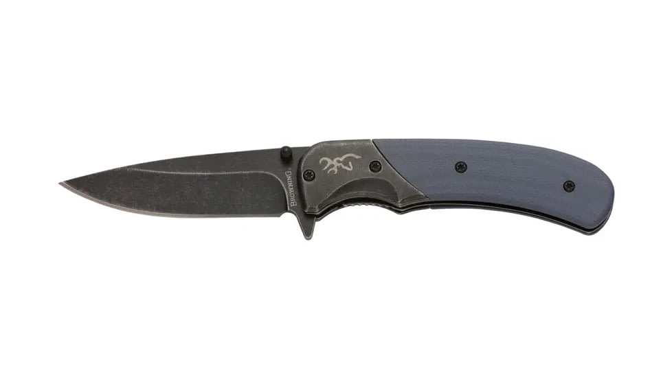 Browning The Range Folding Knife, 2.75in, 7Cr17Mov, Drop Point, Alloy Handle, N, 3220365