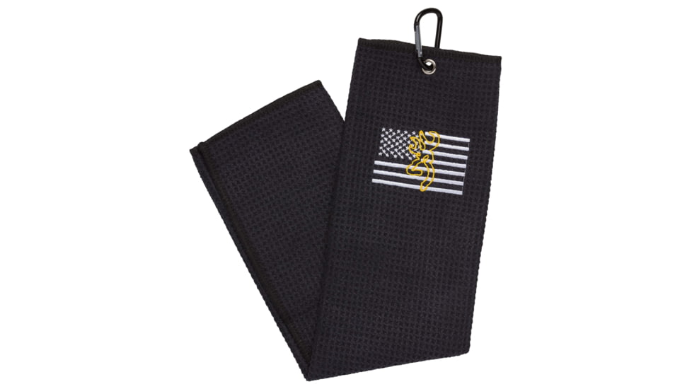 Browning Towel Browning Team, Black/Flag, One Size, 30078999