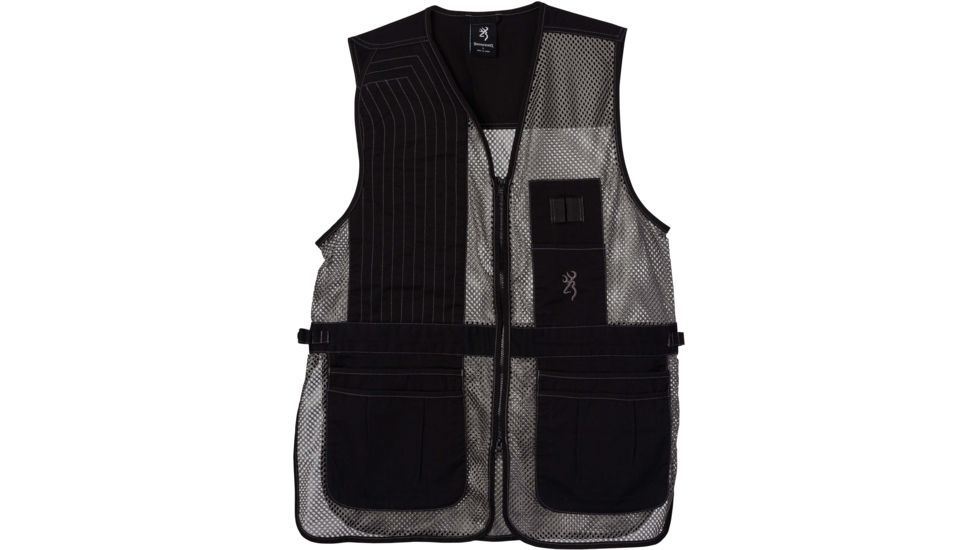 Browning Trapper Creek Vest, Black/Gray, S, 3050269901