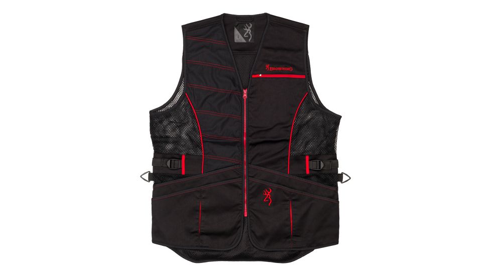 Browning Trapper Creek Vest - Womens, Black/Red, 2XL, 3050457105