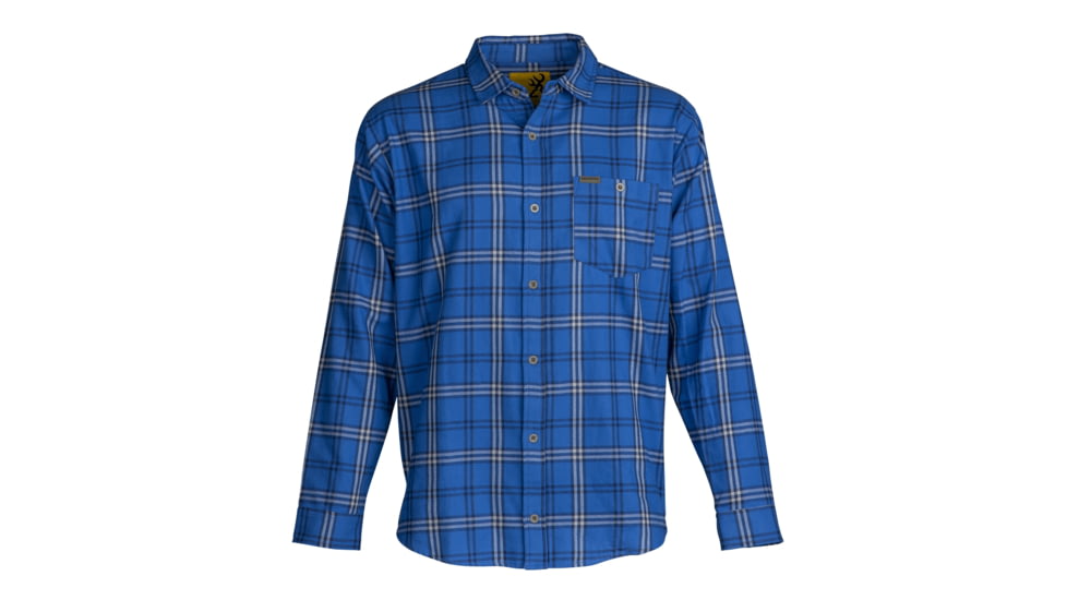 Browning Upland Flannel Shirt - Men's, Blue, Medium, 3012736502