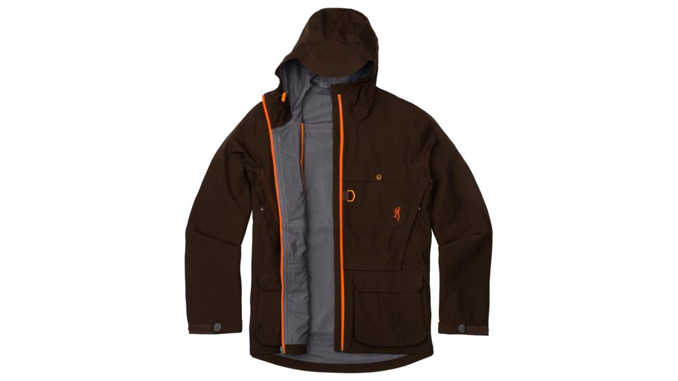 Browning Upland Gore-Tex Jacket - Mens, Chocolate/Blaze, 2XL, 3042997205