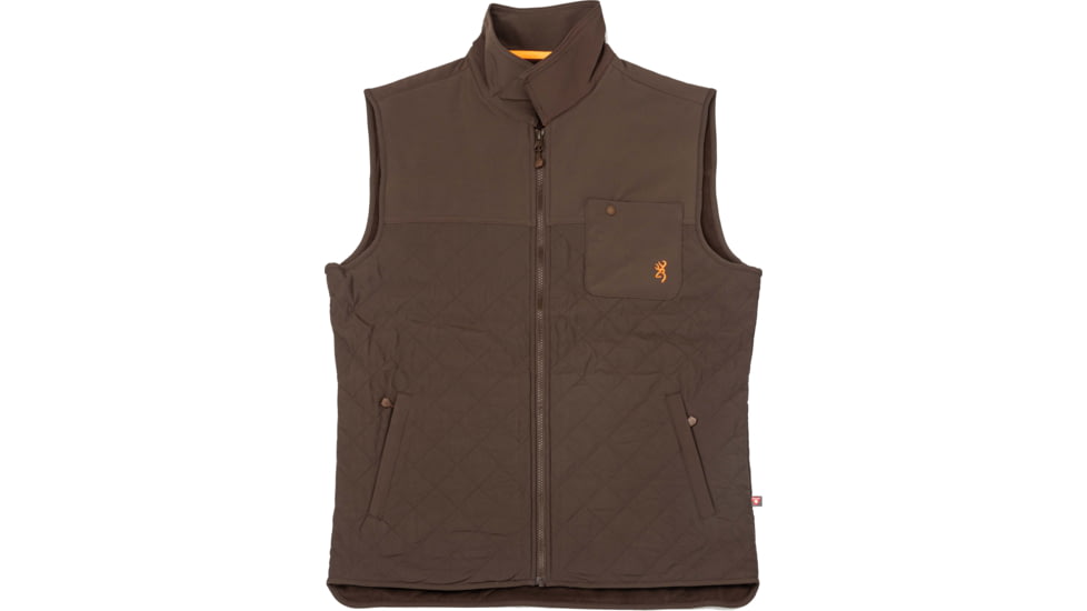 Browning Upland Qlt w/o Embroidery Vest, Chocolate, Medium, 3059679802