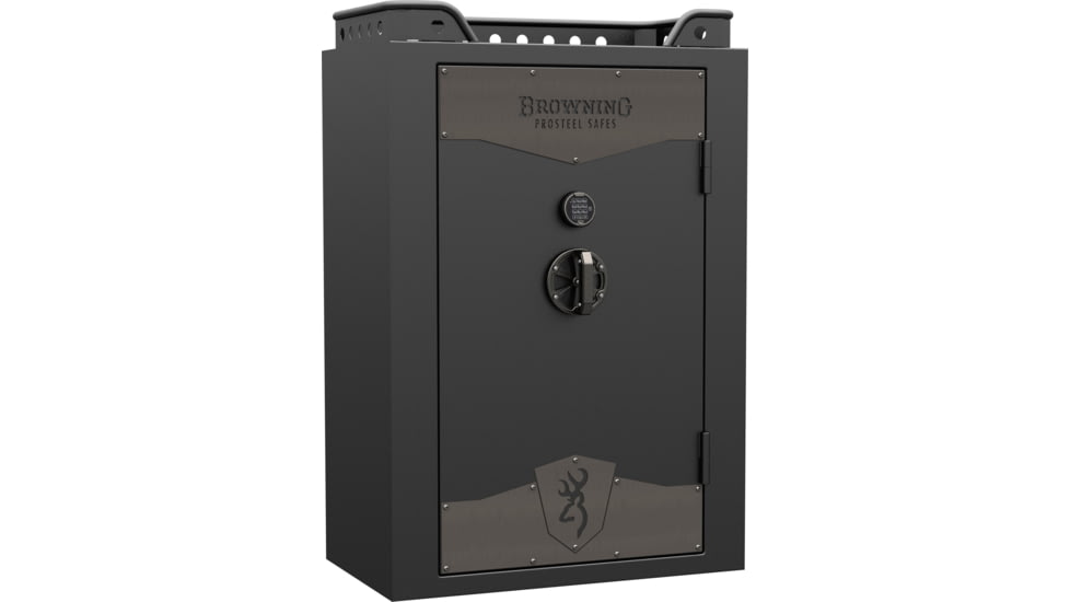 Browning US49 Armored Cast Iron SG Electronic Gun Safe, 49 Guns, Satin Black, 1601100343