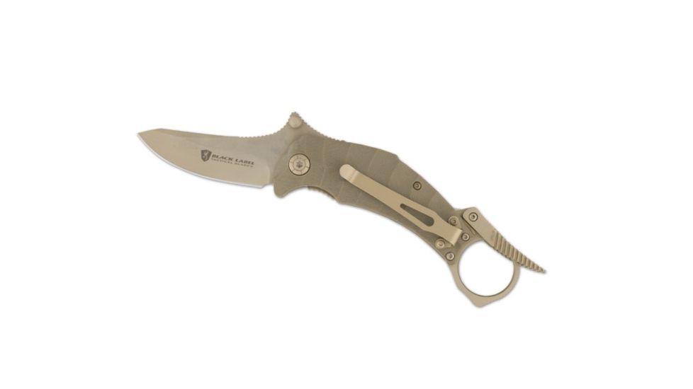 Browning Vanquish Pocket Deploy Tan Folding Knife,2.75in Drop Point Blade,G-10 Handle 320182BL