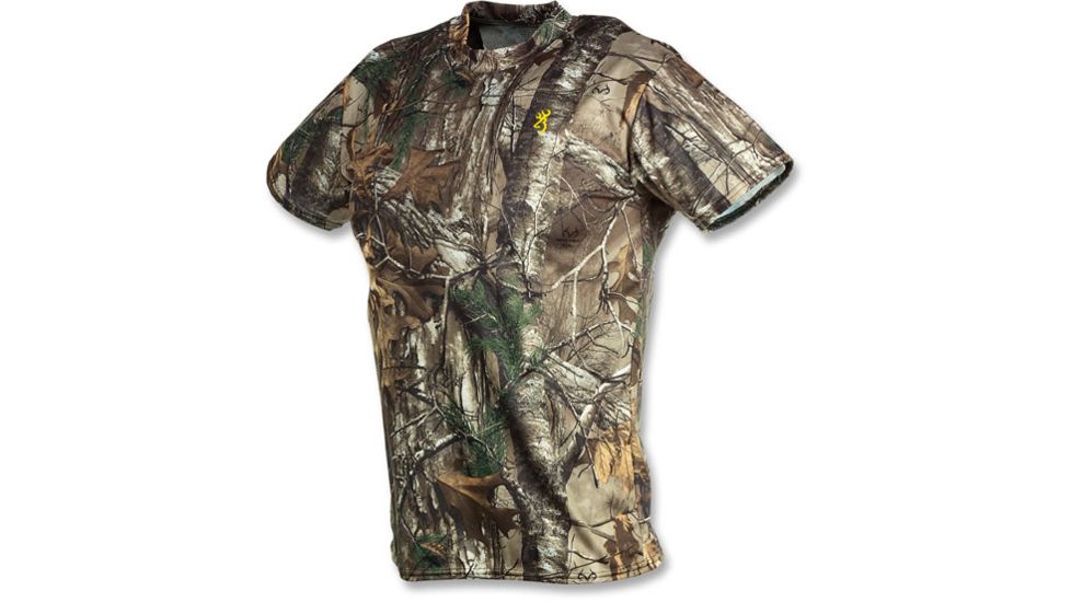 Browning Vapor Max Short Sleeve T-Shirt, Mossy Oak Break-Up Infinity, S 3011512001