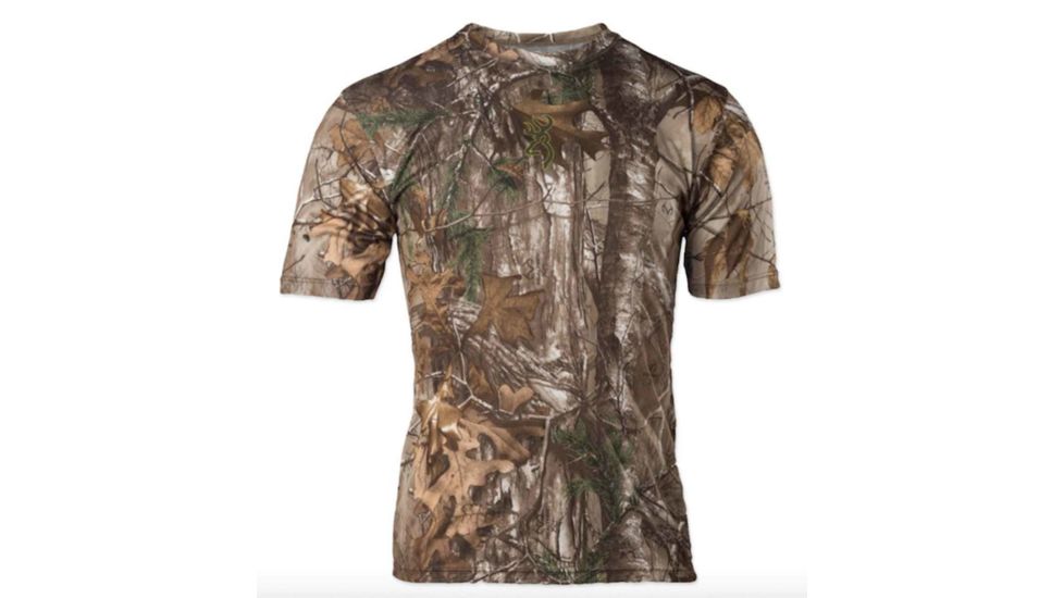 Browning Vapor Max Short Sleeve T-Shirt, Realtree AP, M 3011512102