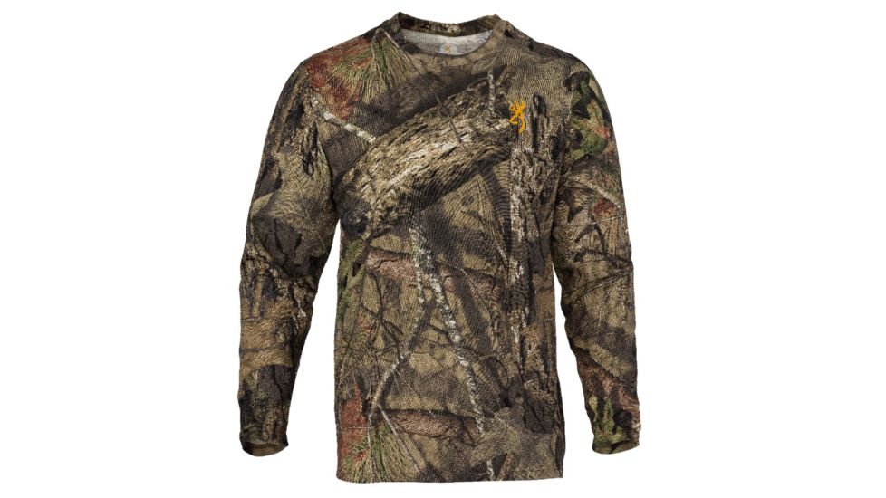 Browning Wasatch-CB Long Sleeve T-Shirt, MOOBL, Large, 3017827003