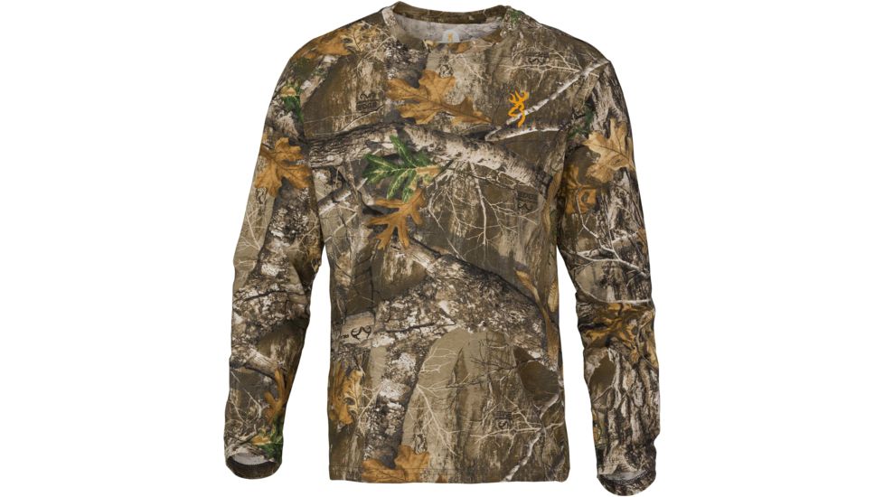 Browning Wasatch-CB Long Sleeve T-Shirt, Rte, S, 3017826001