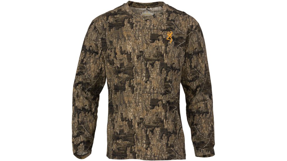 Browning Wasatch-CB Long Sleeve T-Shirt, Timber, XL, 3017825704