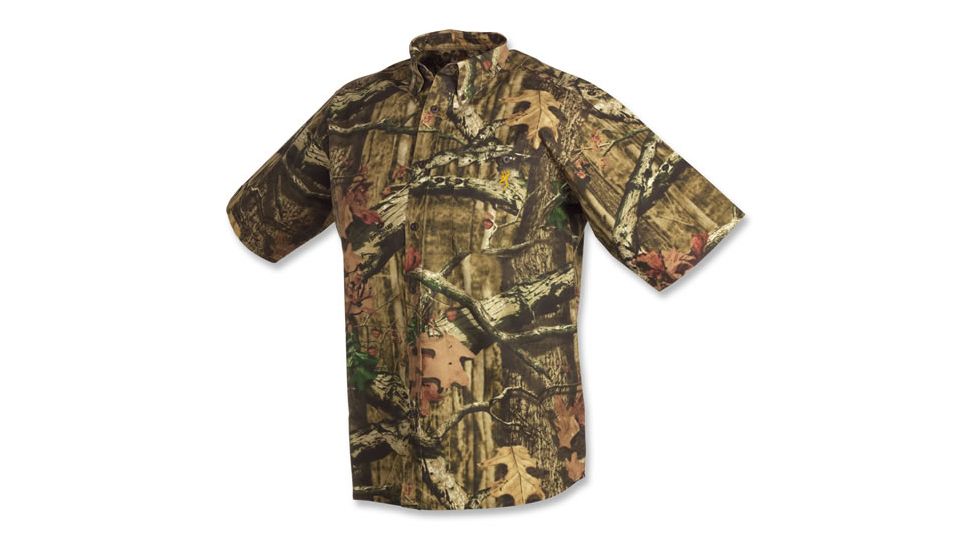 Browning Wasatch Lite Short Sleeve Shirt, Mossy Oak Break-Up Infinity, L 3011102003