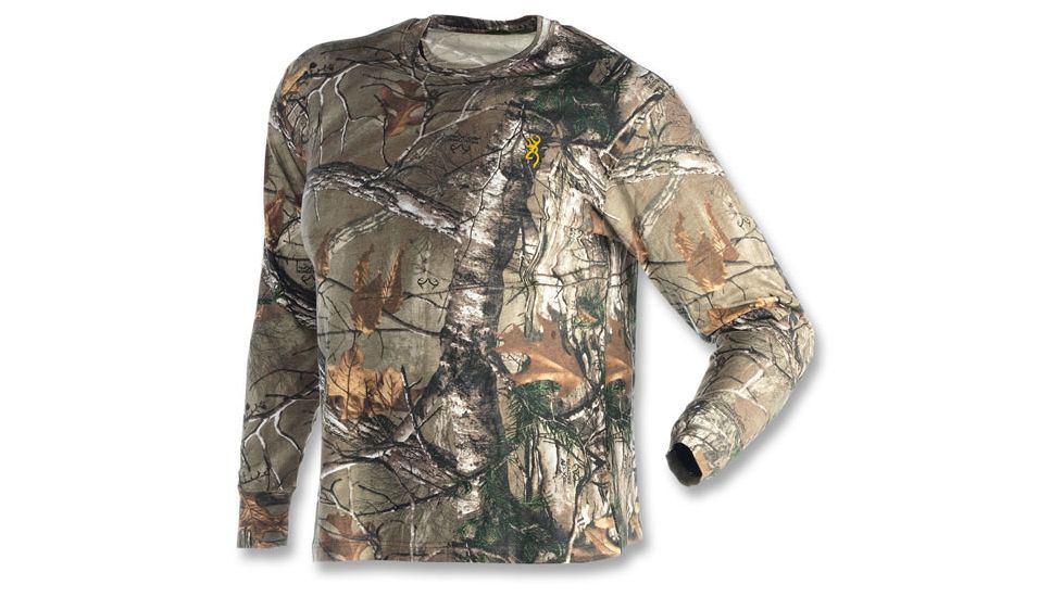 Browning Hells Canyon Basics Long Sleeve T-Shirt, Realtree Xtra, S 3011262401