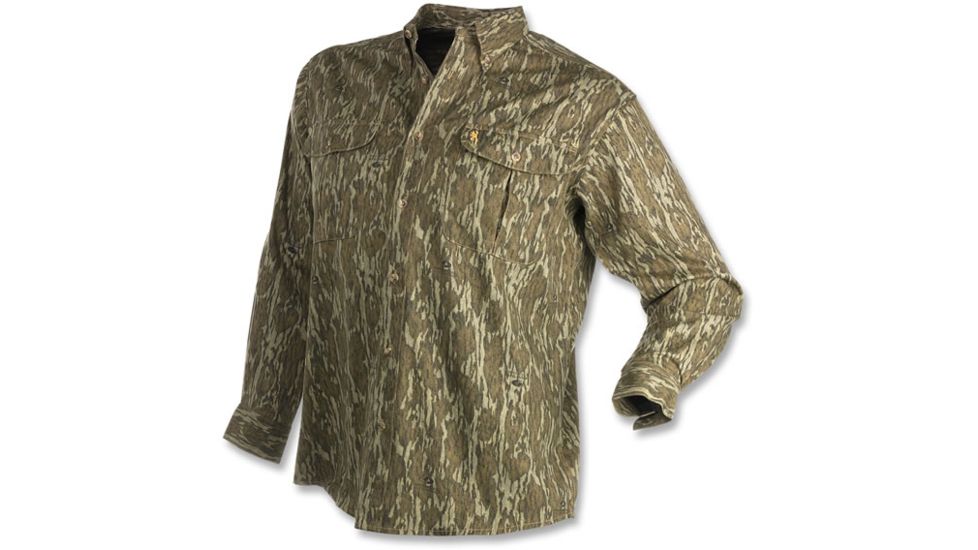 Browning Hells Canyon Basics Shirt, Mossy Oak Bottomland, S 3014341901