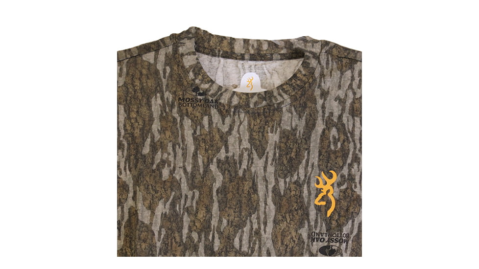 Browning Wasatch Short Sleeve Shirt - Mens, Mossy Oak Bottomlands, Small, 3017811901