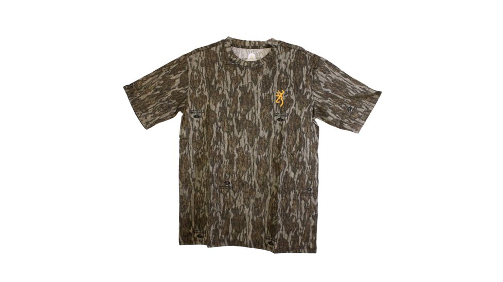 Browning Wasatch Short Sleeve Shirt - Mens, Mossy Oak Bottomlands, Small, 3017811901