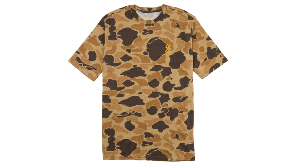 Browning Wasatch Short Sleeve T-Shirt - Mens, Vintage Tan, XL, 3017811204