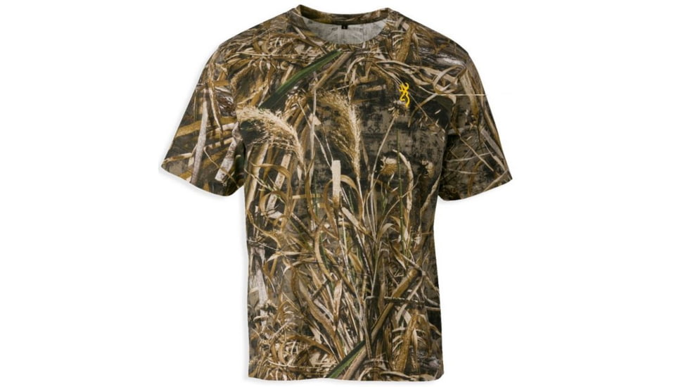 Browning Hells Canyon Basics Short Sleeve T-Shirt,Realtree Max5,Extra Large 3011257604