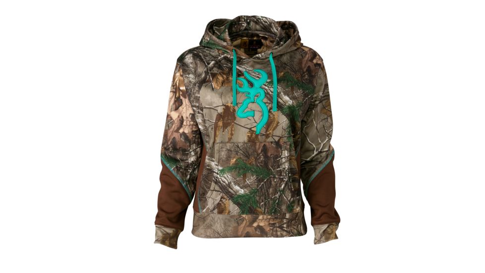 Browning Wasatch Two Tone Hoodie For Her,Mossy Oak Break-Up Country,M 3017492802