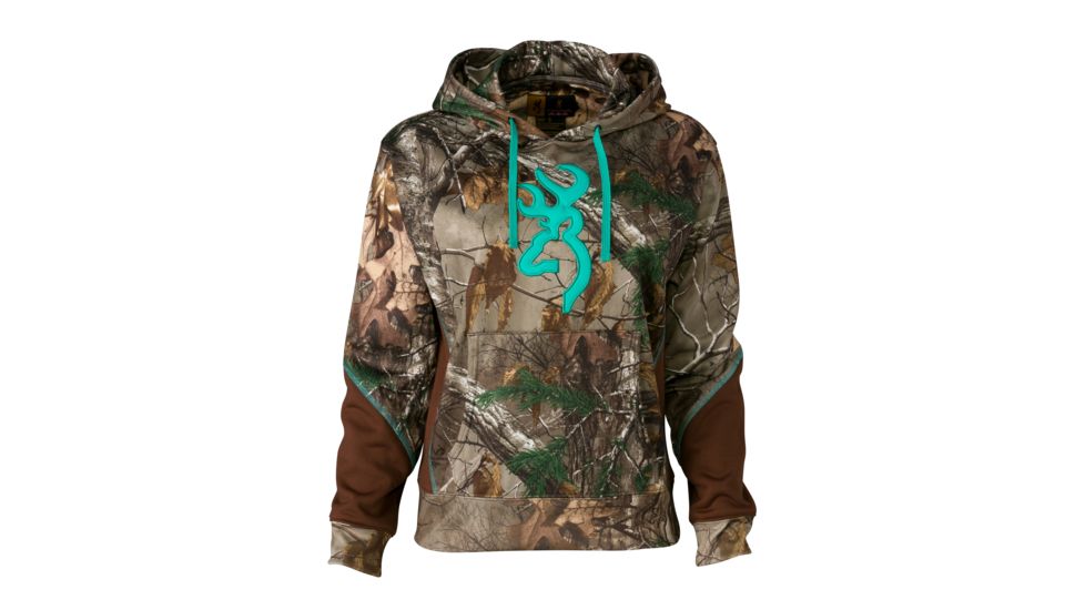 Browning Wasatch Two Tone Hoodie For Her,Mossy Oak Break-Up Country,S 3017492801