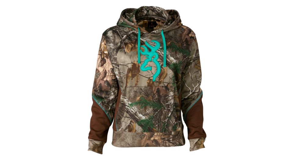 Browning Wasatch Two Tone Hoodie For Her,Mossy Oak Break-Up Country,XL 3017492804