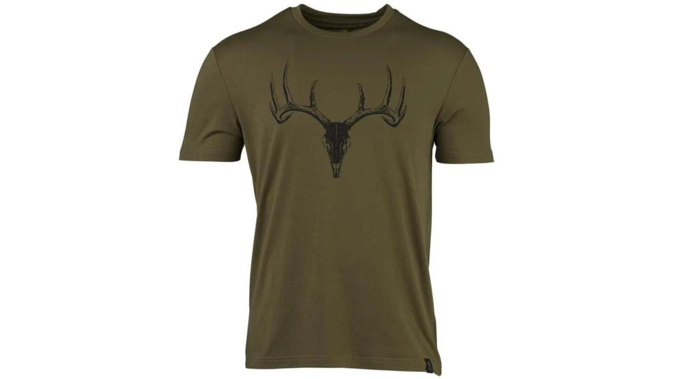 Browning Whitetail Logo SS Perf Camp Shirt - Men's, Medium, Green, 3014786402