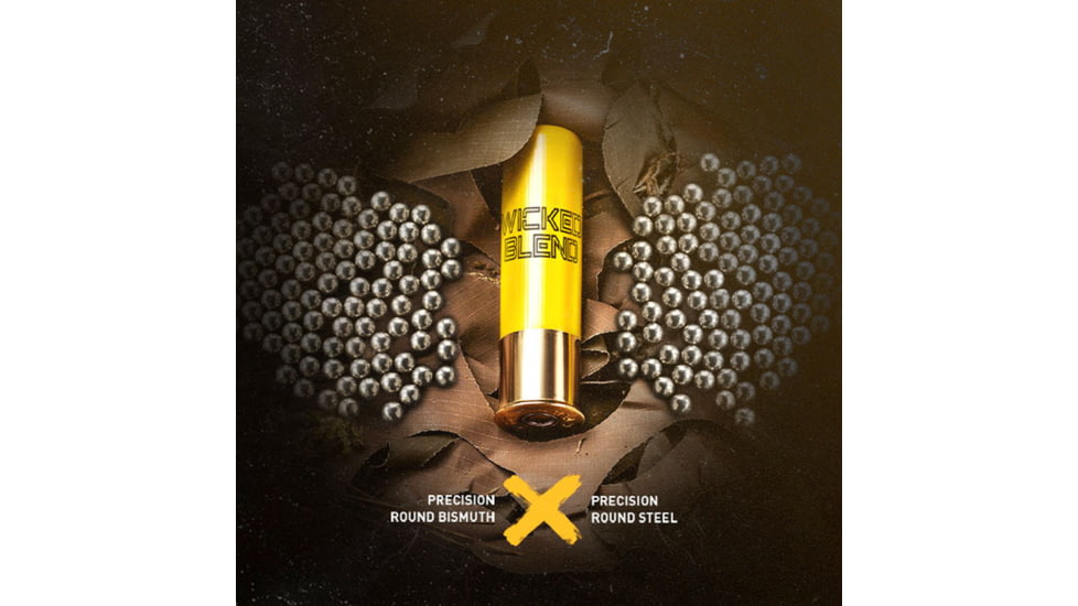 Browning Wicked Blend 12 Gauge 1 1/2 oz 3.5in #2 Centerfire Shotgun Ammo, 25 Rounds, 2, B193431242