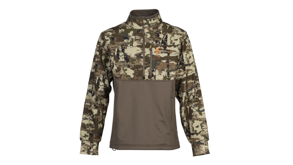 Browning Wicked Wing 1/4 Zip Smoothbore Pullover - Mens, 2XL, Auric, 3012473505